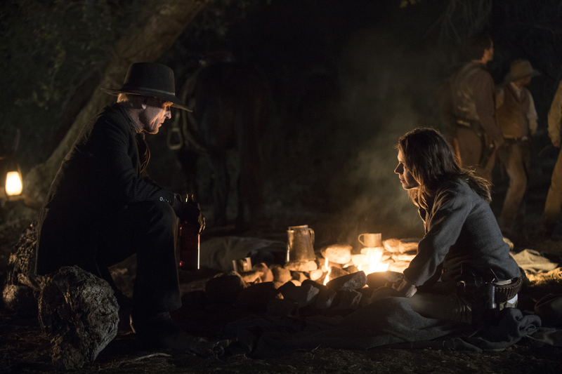 The William in Black (Ed Harris) and Emily in Black (Katja Herbers).